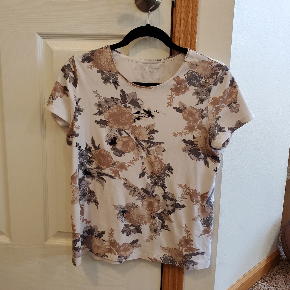 White Floral Tshirt